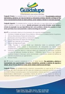 Covid-19: Prefeita Neidinha Lima emite decreto de calamidade pública em Guadalupe