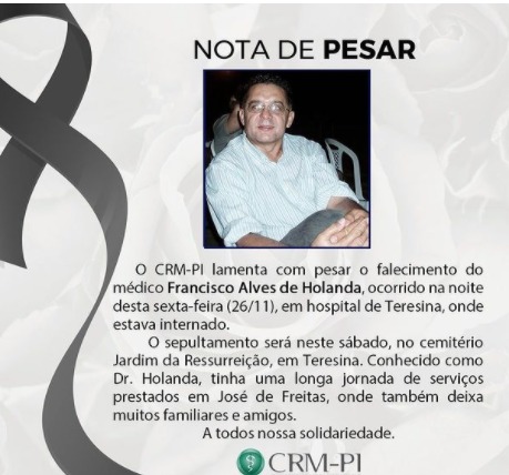 Médico Francisco Holanda morre de complicações de Covid-19